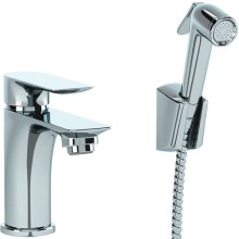 Смеситель для раковины Paini Garda 76CR205/574 с гигиеническим душем Хром