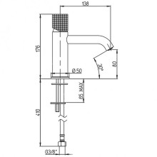 Смеситель для раковины Paini Cox Grip 7GCR205O Хром