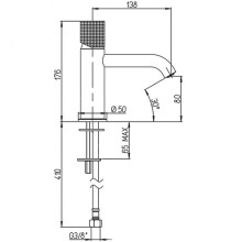Смеситель для раковины Paini Cox Grip 7GPJ205O Золото матовое