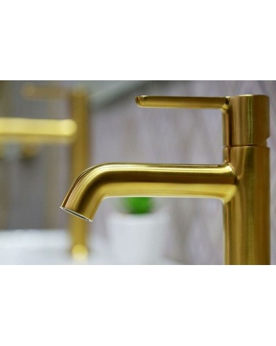 Смеситель для раковины Cezares Eco ECO-LS-BORO-W0 Брашированное золото