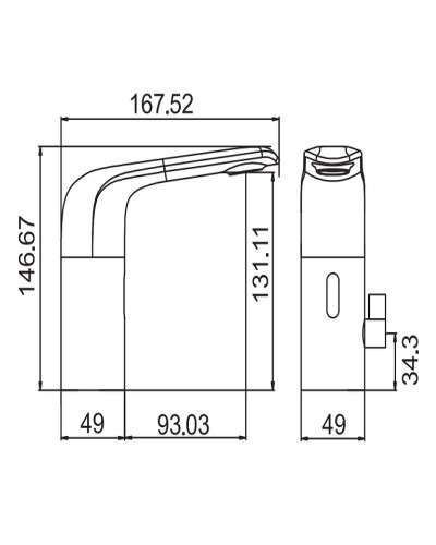 Смеситель для раковины Cezares Vague VAGUE-ELS-03-W0 Золото