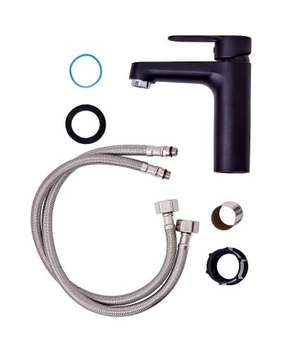 Смеситель для раковины Orange OneLife P07-021b Черный матовый