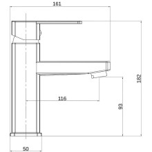 Смеситель для раковины Orange OneLife P06-021cr Хром