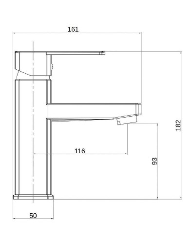 Смеситель для раковины Orange OneLife P06-021cr Хром
