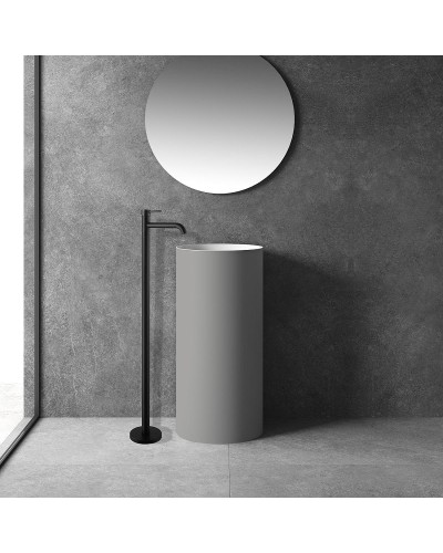 Смеситель для раковины Abber Wasser Kreis AF8140B Черный матовый