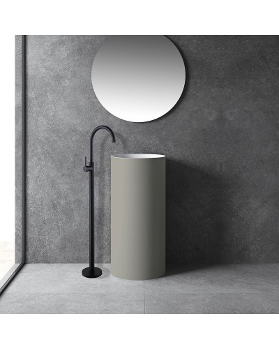 Смеситель для раковины Abber Wasser Kreis AF8141B Черный матовый