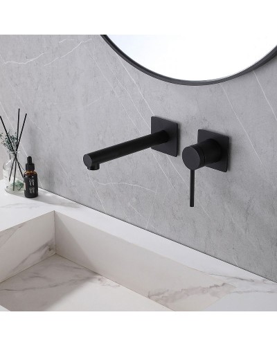 Смеситель для раковины Abber Emotion AF8812B Черный матовый