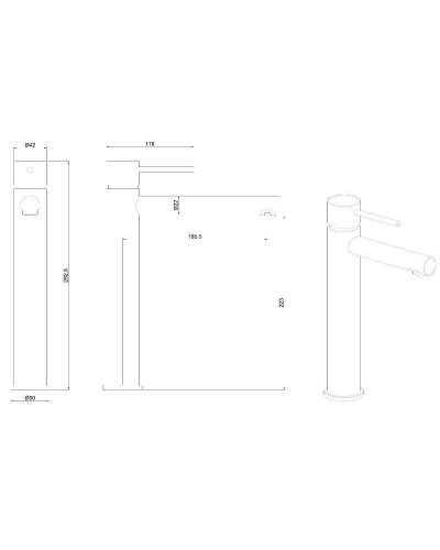 Смеситель для раковины Allen Brau Glority 5.51002-00 Хром