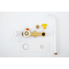 Смеситель для раковины Cezares Leaf LEAF-BLI1-BIO Белый матовый