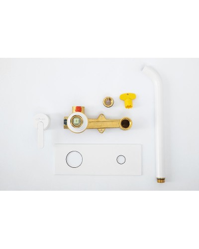 Смеситель для раковины Cezares Leaf LEAF-BLI1-BIO Белый матовый