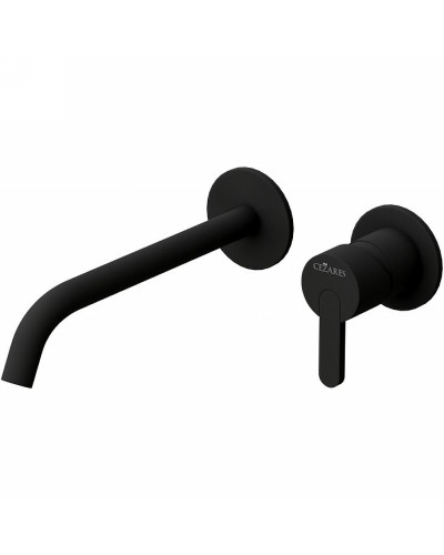 Смеситель для раковины Cezares Leaf LEAF-BLI2-NOP Черный матовый
