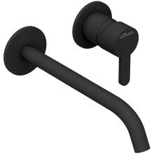 Смеситель для раковины Cezares Leaf LEAF-BLI2-NOP Черный матовый