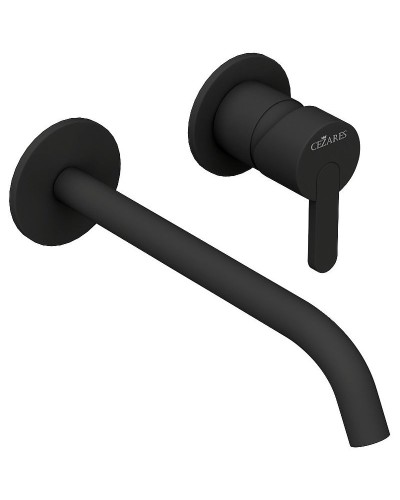 Смеситель для раковины Cezares Leaf LEAF-BLI2-NOP Черный матовый