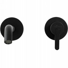 Смеситель для раковины Cezares Leaf LEAF-BLI2-NOP Черный матовый