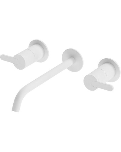 Смеситель для раковины Cezares Leaf LEAF-BLI3L-BIO Белый матовый