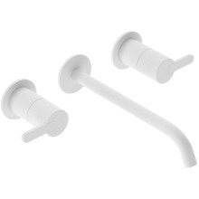 Смеситель для раковины Cezares Leaf LEAF-BLI3L-BIO Белый матовый