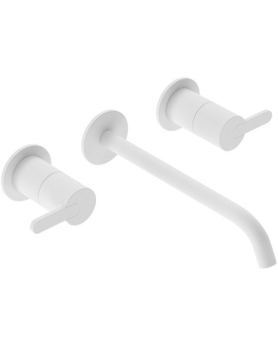 Смеситель для раковины Cezares Leaf LEAF-BLI3L-BIO Белый матовый