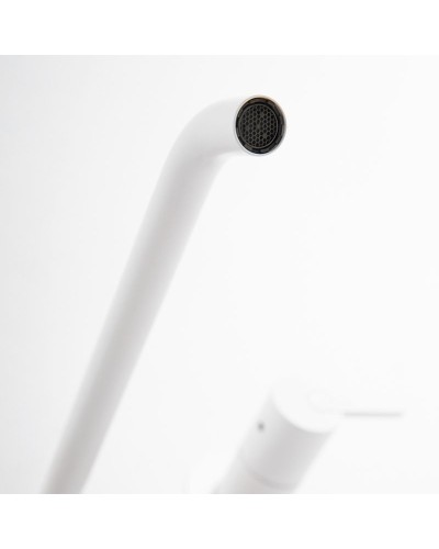 Смеситель для раковины Cezares Leaf LEAF-BLI3L-BIO Белый матовый