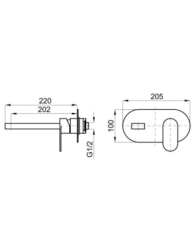 Смеситель для раковины без донного клапана Noken Hotels N194710579