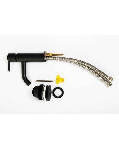 Смеситель для раковины Cezares Leaf LEAF-LSM2-NOP Черный матовый