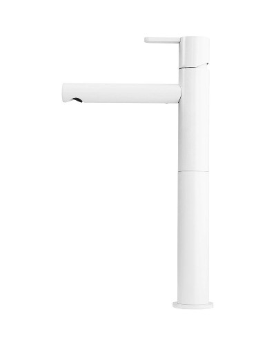 Смеситель для раковины Cezares Leaf LEAF-LC1-BIO Белый матовый