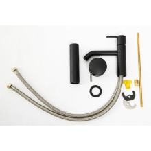 Смеситель для раковины Cezares Leaf LEAF-LC2-NOP Черный матовый