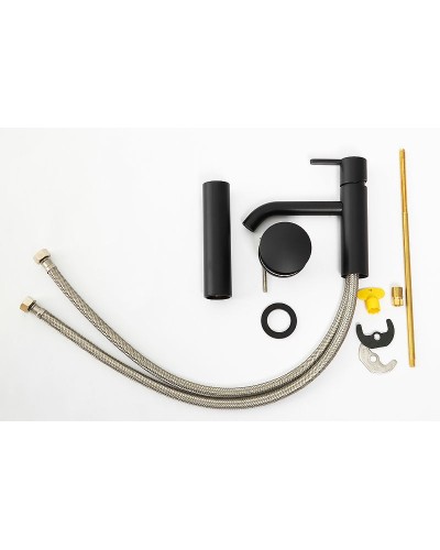 Смеситель для раковины Cezares Leaf LEAF-LC2-NOP Черный матовый