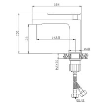 Смеситель для раковины Cezares Momento MOMENTO-LS-01-W0 Хром