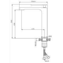 Смеситель для раковины Cezares Momento MOMENTO-LC-01-W0 Хром
