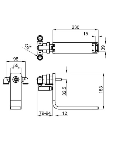 Смеситель для раковины без донного клапана Noken Lounge N199999990