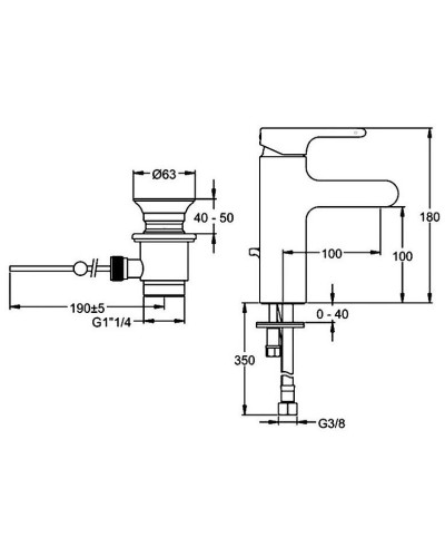 Смеситель для раковины Jacob Delafon Singulier E10860-CP Хром
