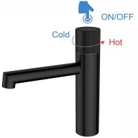 Смеситель для раковины Vincea Desire VBF-1D3MB Черный матовый