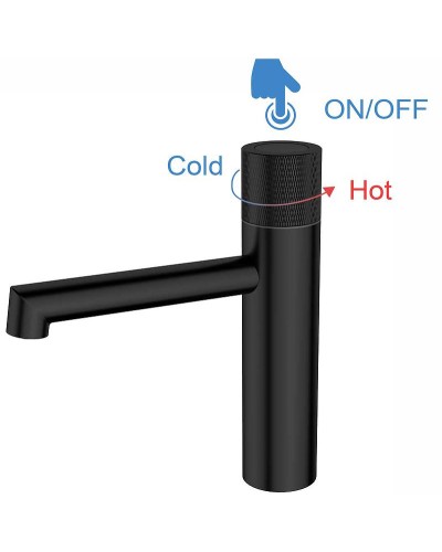 Смеситель для раковины Vincea Desire VBF-1D3MB Черный матовый