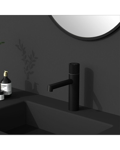 Смеситель для раковины Vincea Desire VBF-1D3MB Черный матовый