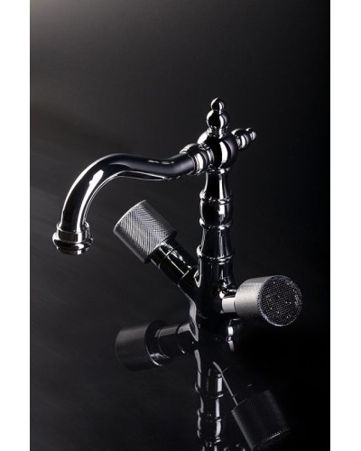 Смеситель для раковины Boheme Royal Cristal 272-Royal/CRSTblack Хром