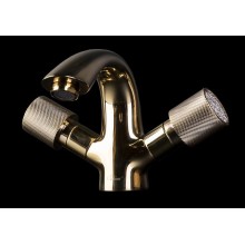 Смеситель для раковины Boheme Royal Cristal 291-Royal Золото