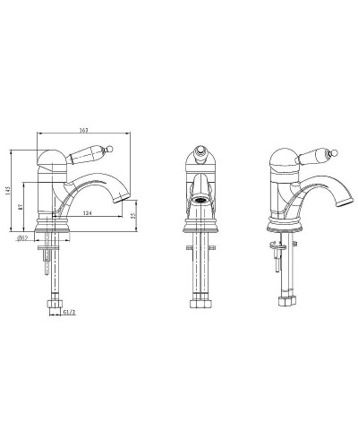 Смеситель для раковины Boheme Provance 261-PR Хром