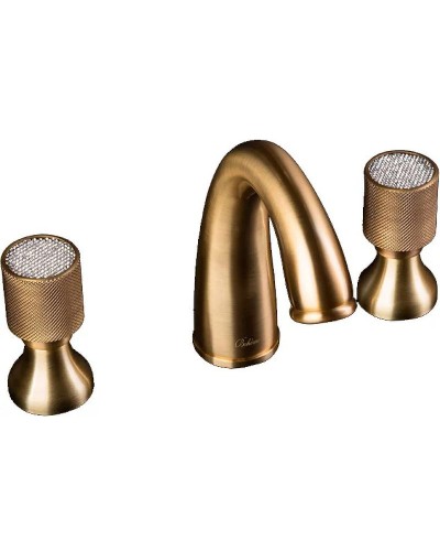 Смеситель для раковины Boheme Royal Cristal 317-Royal Бронза