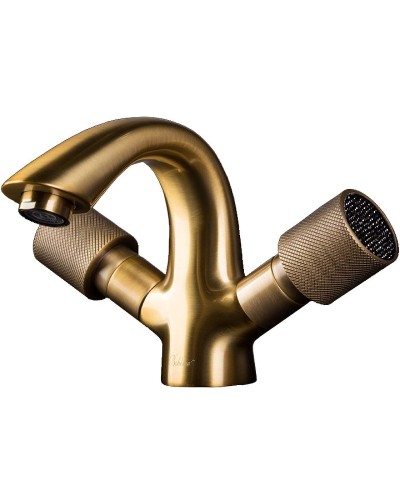 Смеситель для раковины Boheme Royal Cristal 311-Royal/CRSTBlack Бронза