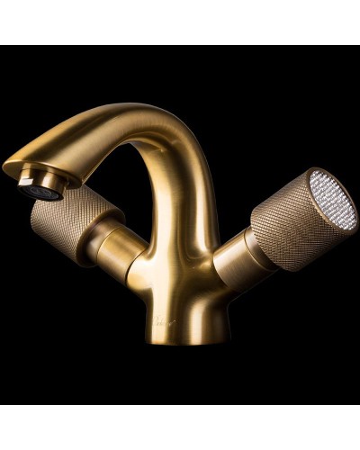 Смеситель для раковины Boheme Royal Cristal 311-Royal Бронза