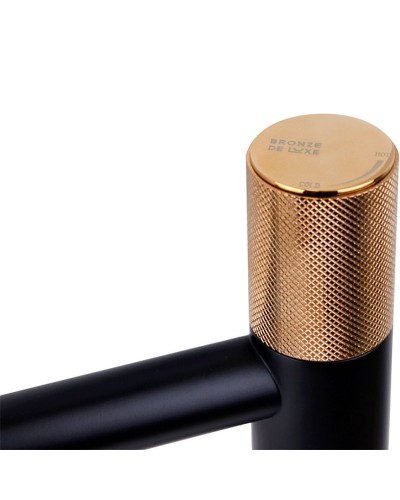 Смеситель для раковины Bronze de Luxe Avantgarde 2010MH Черный Розовое золото