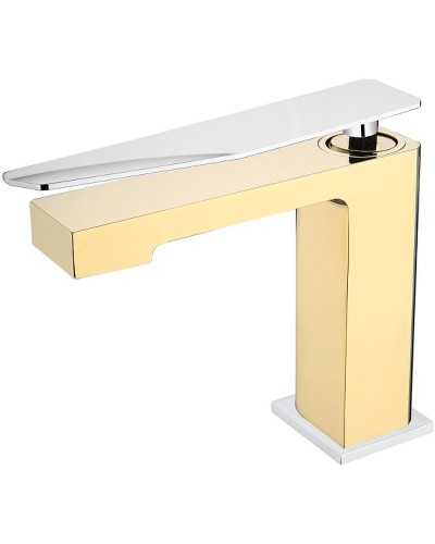 Смеситель для раковины Boheme Q 141-GCR.2 Золото Хром