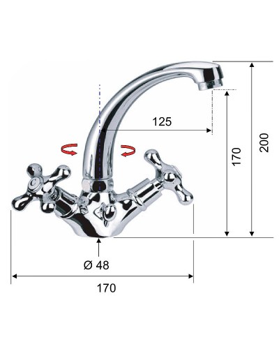 Смеситель для раковины Remer Liberty 13CLIVO Бронза