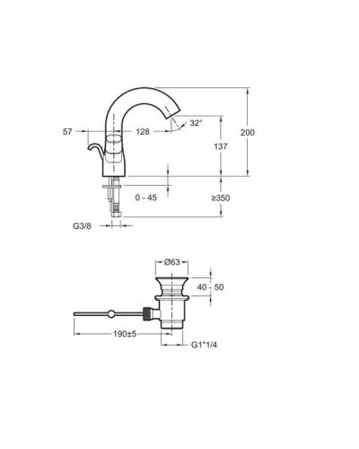 Смеситель для раковины Jacob Delafon Talan E10085RU-CP Хром