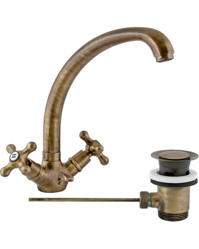 Смеситель для раковины Remer Liberty 13GLIVO Бронза