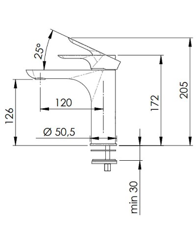 Смеситель для раковины Remer Infinity I12VO Бронза