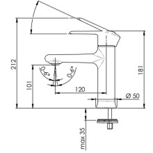 Смеситель для раковины Remer Vanity V12 Хром