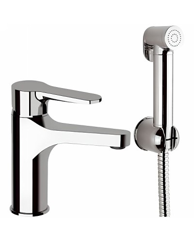 Смеситель для раковины Remer Winner W10SHW с гигиеническим душем Хром