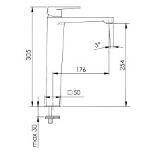 Смеситель для раковины Remer Dream D10L Хром