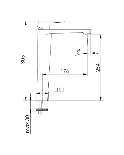 Смеситель для раковины Remer Dream D10L Хром